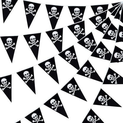 Halloween Pirate Triangle Banner