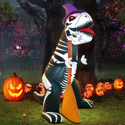 Haunted T-Rex Inflatable Decoration- 8ft