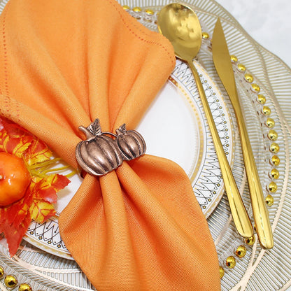 Pumpkin Napkin Rings- 6Pcs