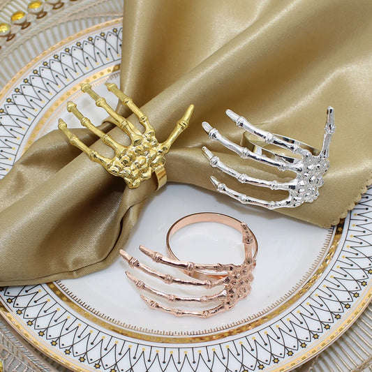 Skeleton Napkin Rings- 6pcs