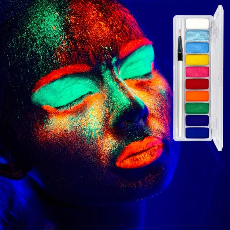 Fluorescent Neon Face and Body Painting Palette