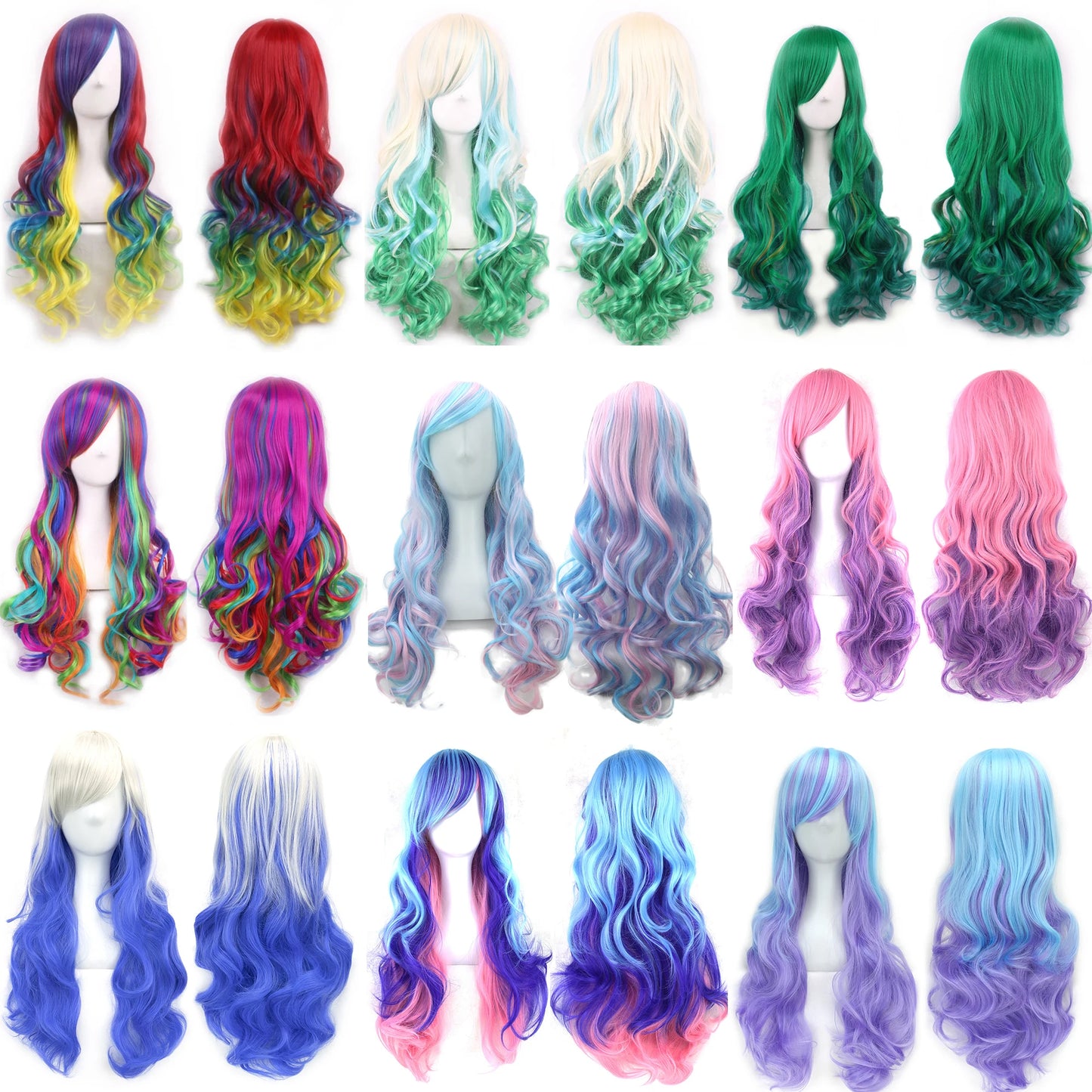 Hair Ombre Rainbow Wig