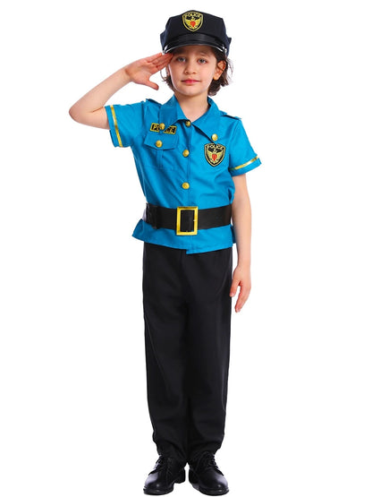 Kids Policeman Costume Set