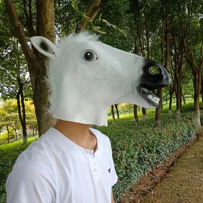 Horse Head Latex Mask