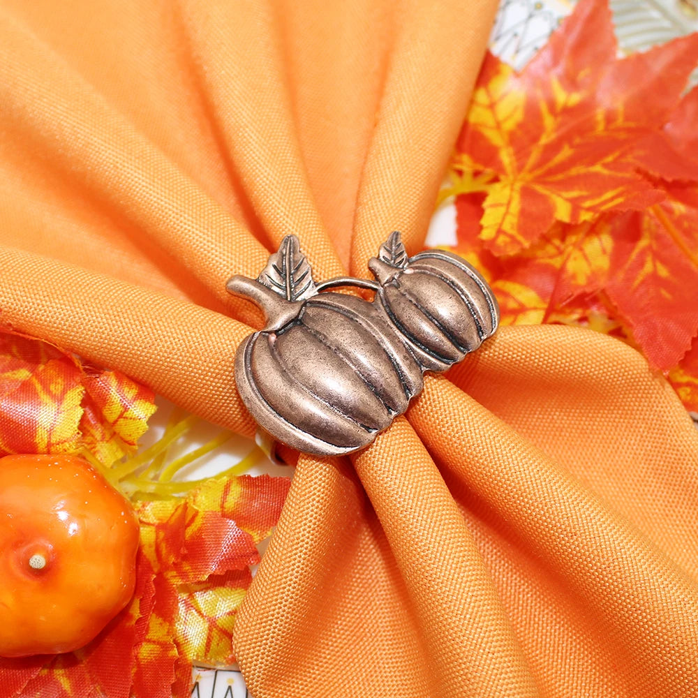 Pumpkin Napkin Rings- 6Pcs