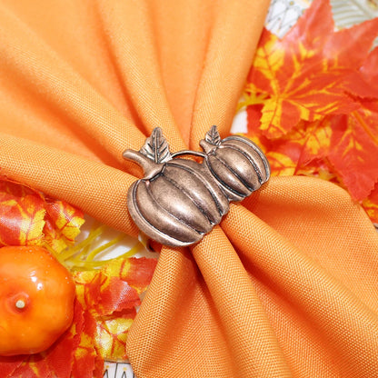 Pumpkin Napkin Rings- 6Pcs