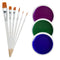Purple Green and Blue