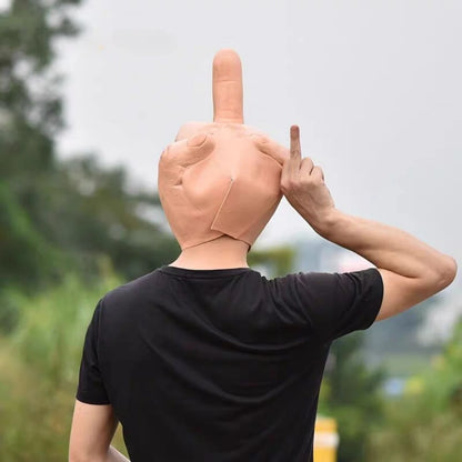 Middle Finger Latex Mask