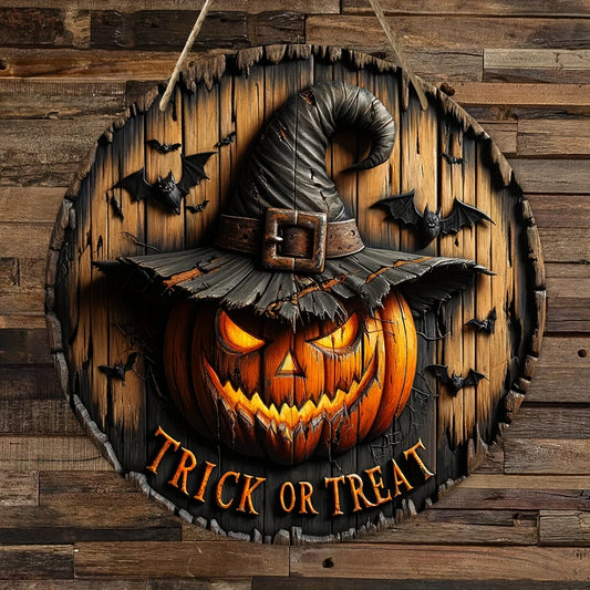 Halloween Wooden Door Sign