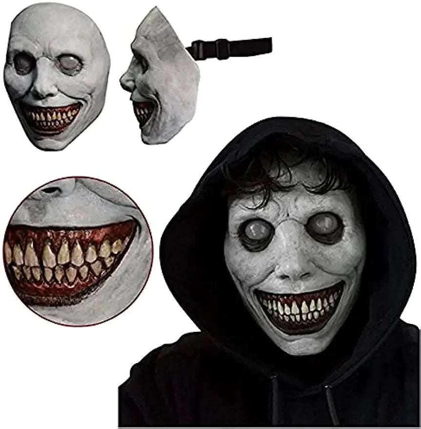 Exorcist Creepy Smile Mask Adult Half