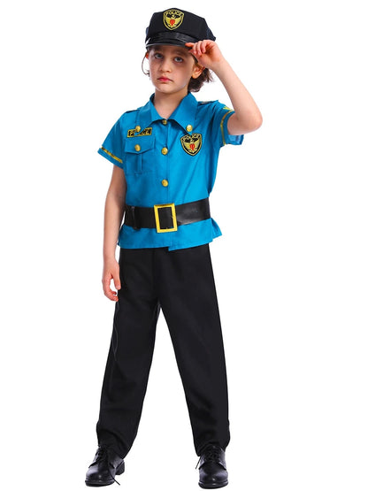 Kids Policeman Costume Set