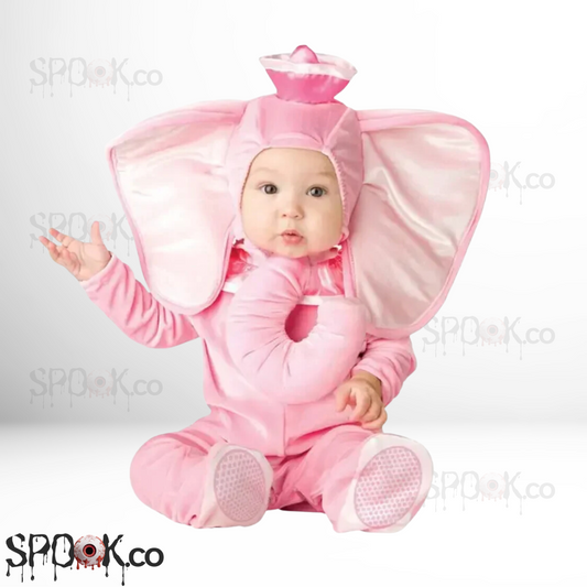 Pink Elephant Baby Costume