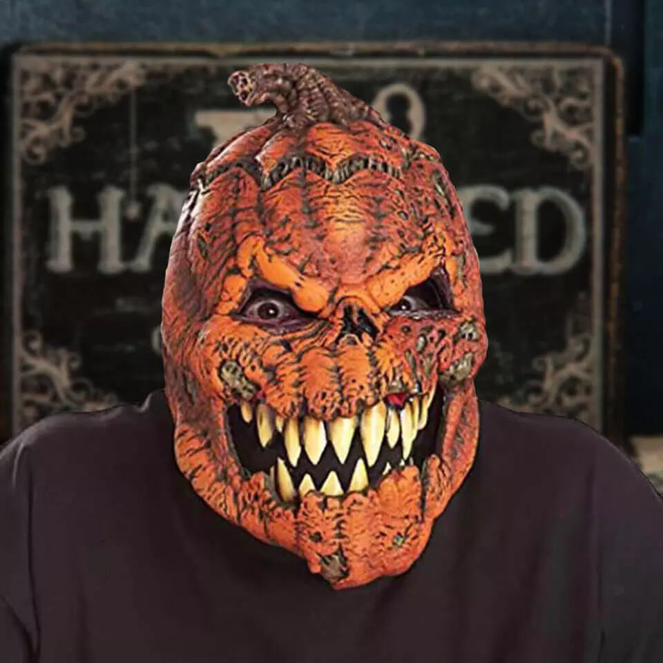 Nightmare Pumpkin Mask With a Movable JAW